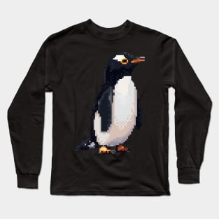 16-Bit Penguin Long Sleeve T-Shirt